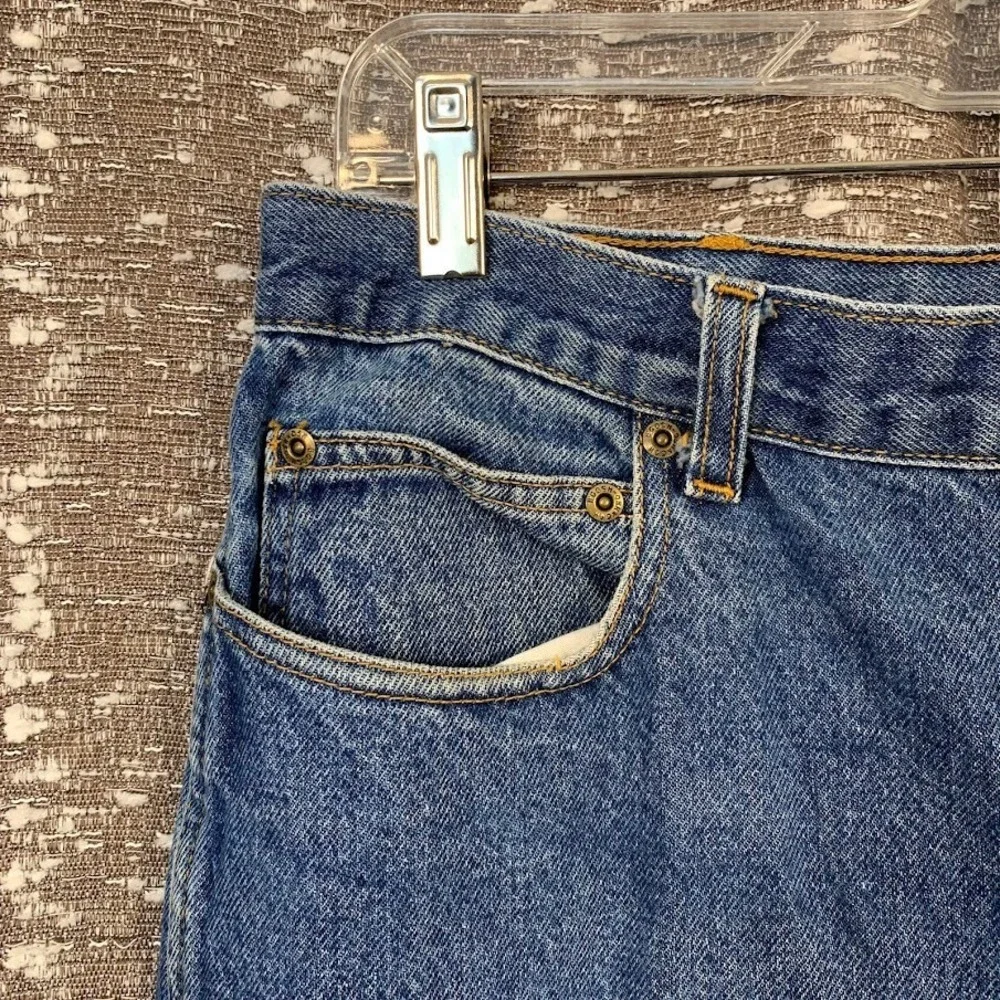 Vintage Oshkosh‎ Bgosh Denim Blue Jeans Scovill Zip Men's 36x30